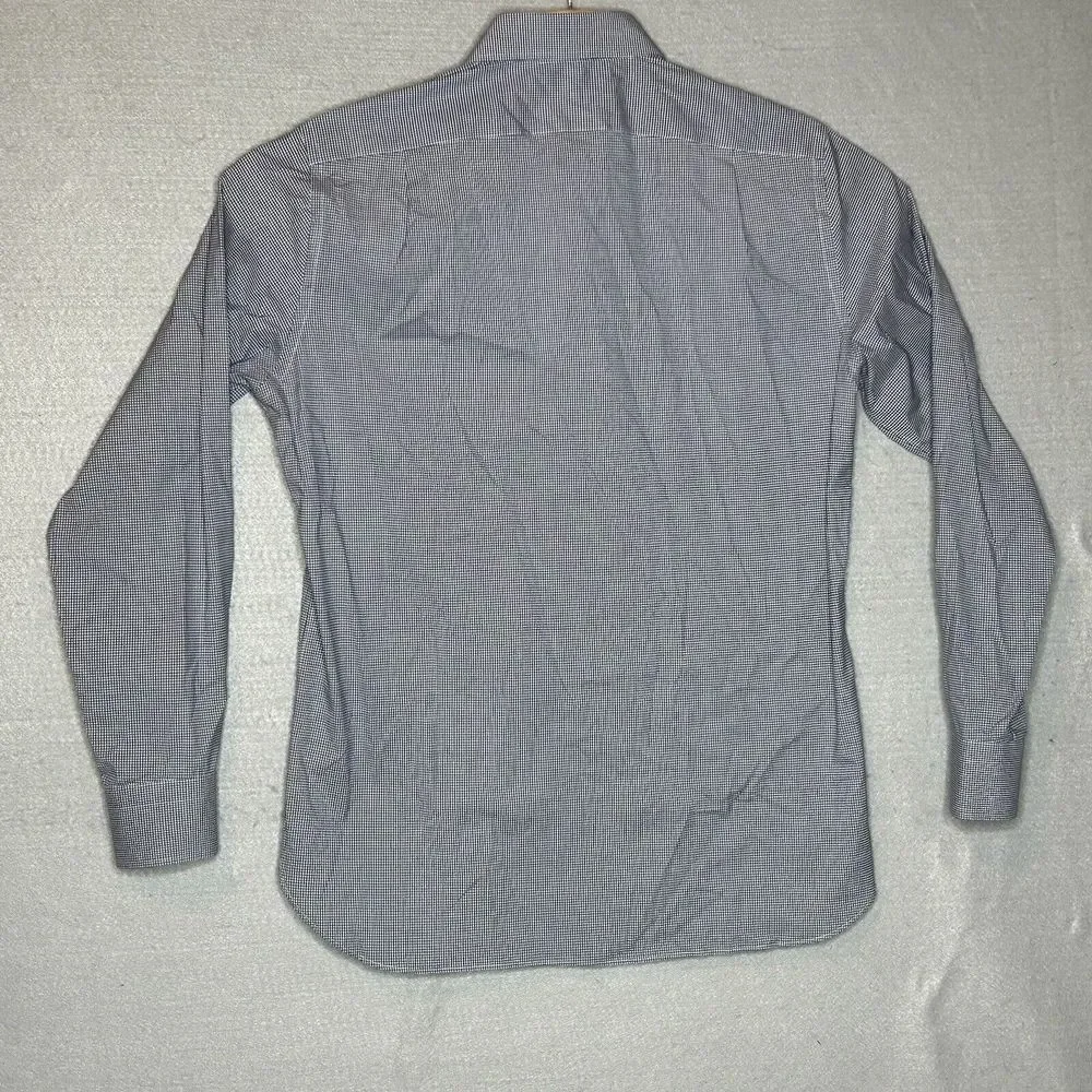 J Crew Men's Size 16 Classic Fit Blue Check Button Up Long‎ Sleeve Shirt